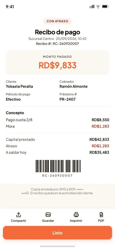 Recibo de pago